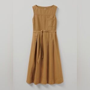 Toast Inspiration Linen Cotton Maxi Dress EUC 12